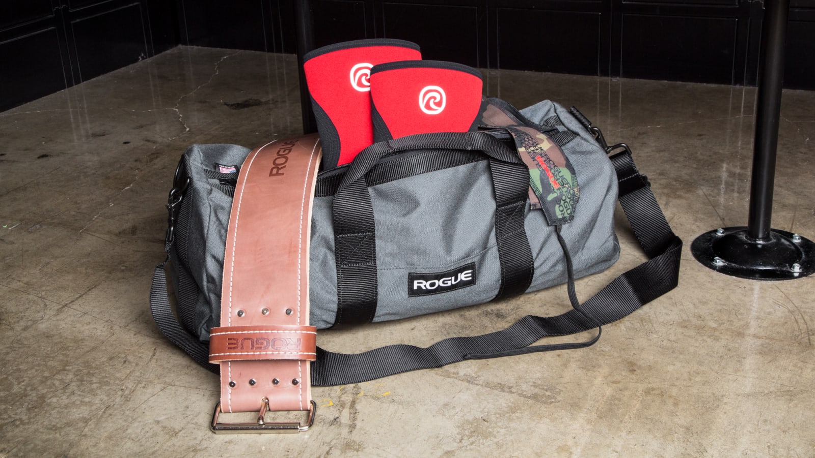 Rogue Gym Bag Gray Black Rogue Fitness